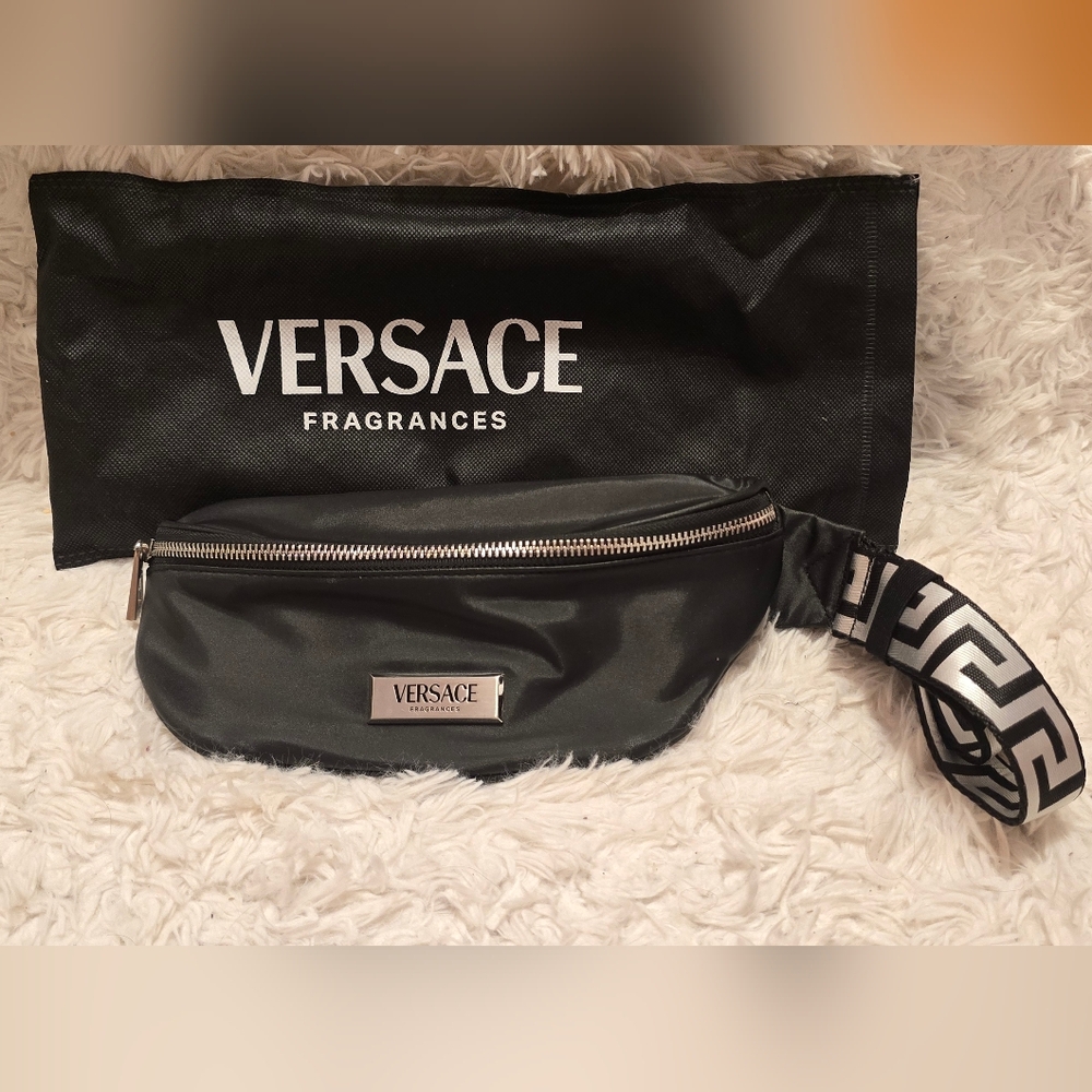 Versace Black Belt Bag
